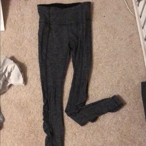 grey high waisted lulu pants